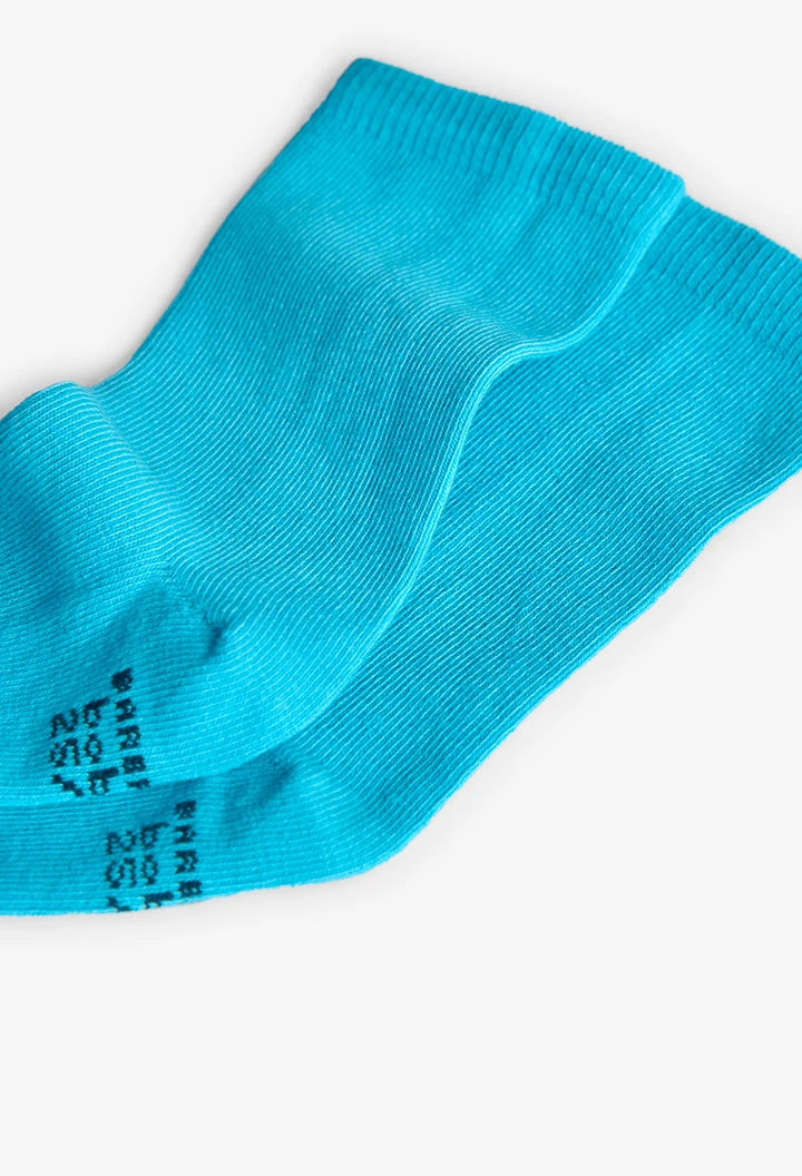 Green striped knit socks