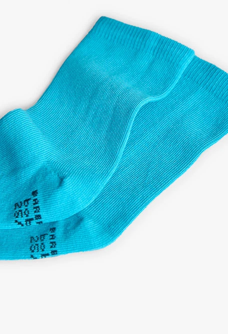 Green striped knit socks