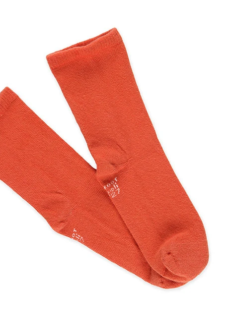 Pack gestreifte orangene Socken