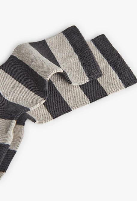 Pack gestreifte orangene Socken