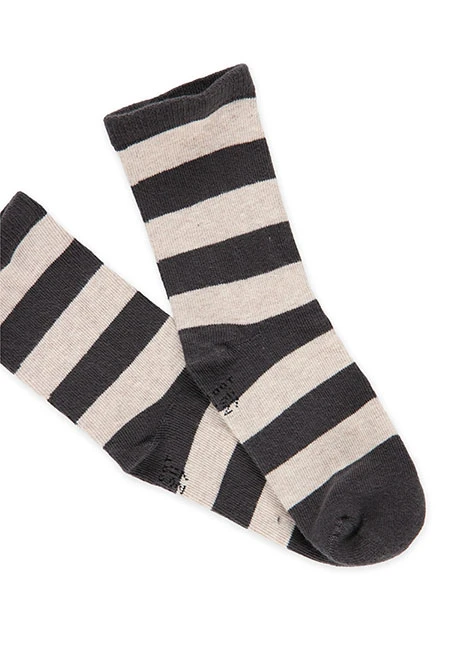 Pack gestreifte orangene Socken