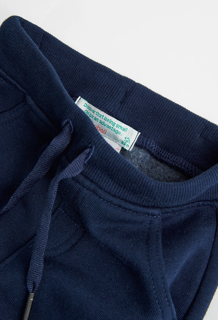 Fleece trousers basic for baby boy -BCI