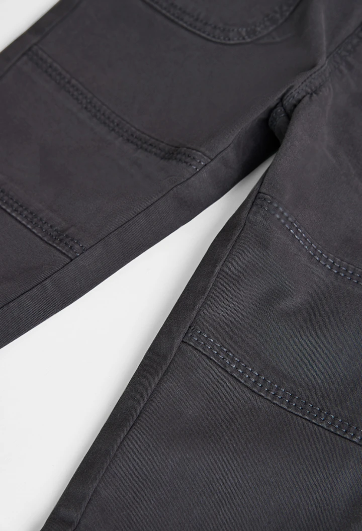Stretch gabardine trousers for baby -BCI