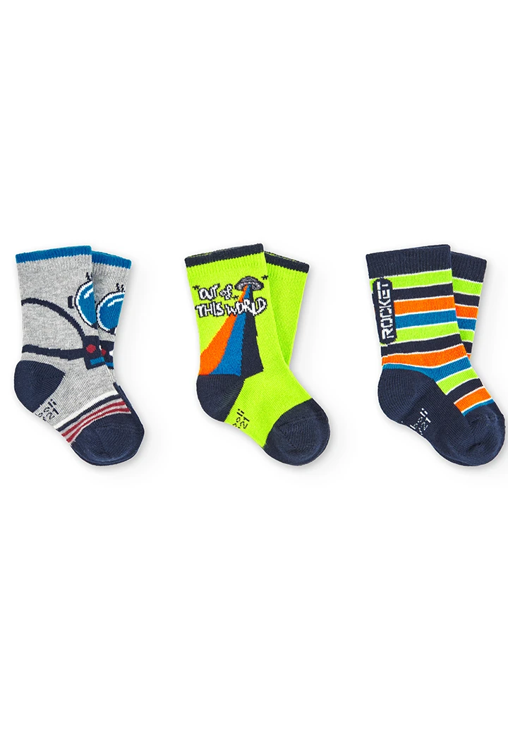 Pack calcetines de bebé niño variedad de colores -BCI