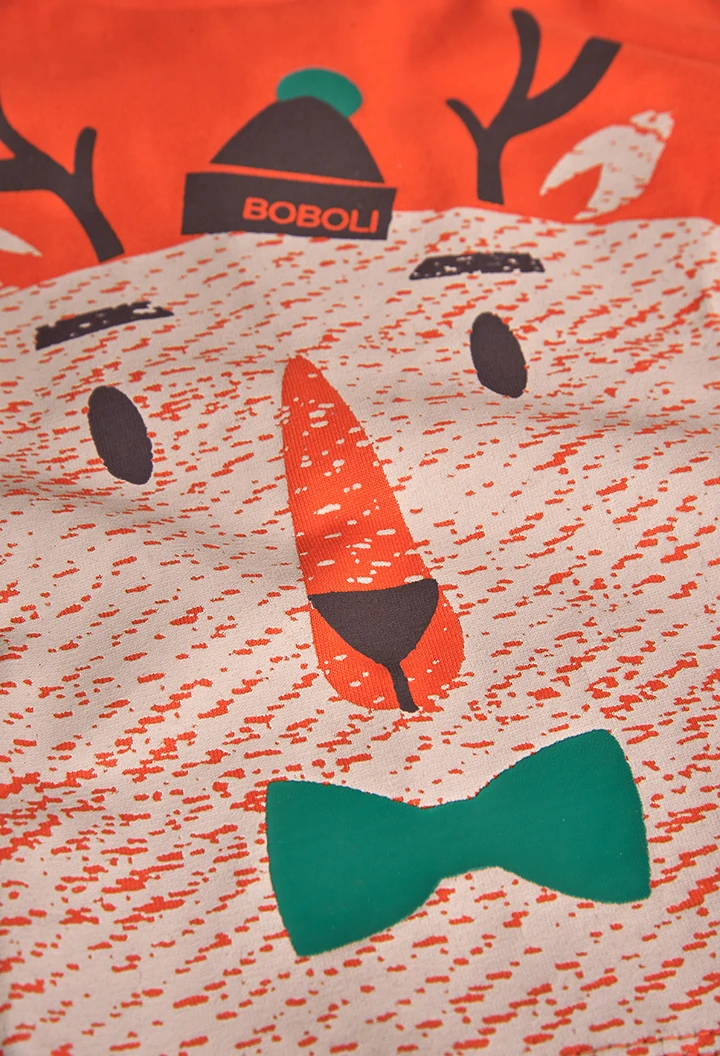 Camiseta punto de bebé niño estampado grande-BCI