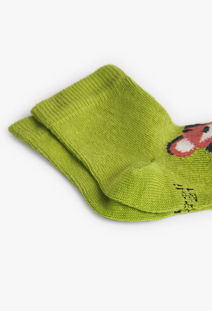 Pack Socken für Baby-Jungen in Farbe Grün