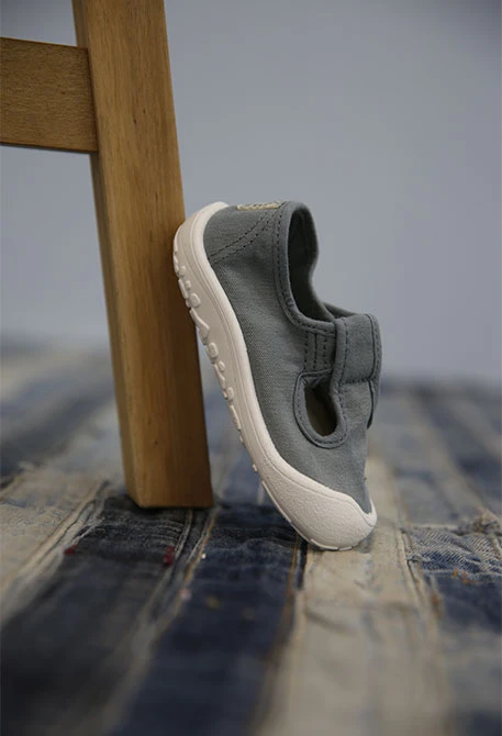 Canvas sandals in blue