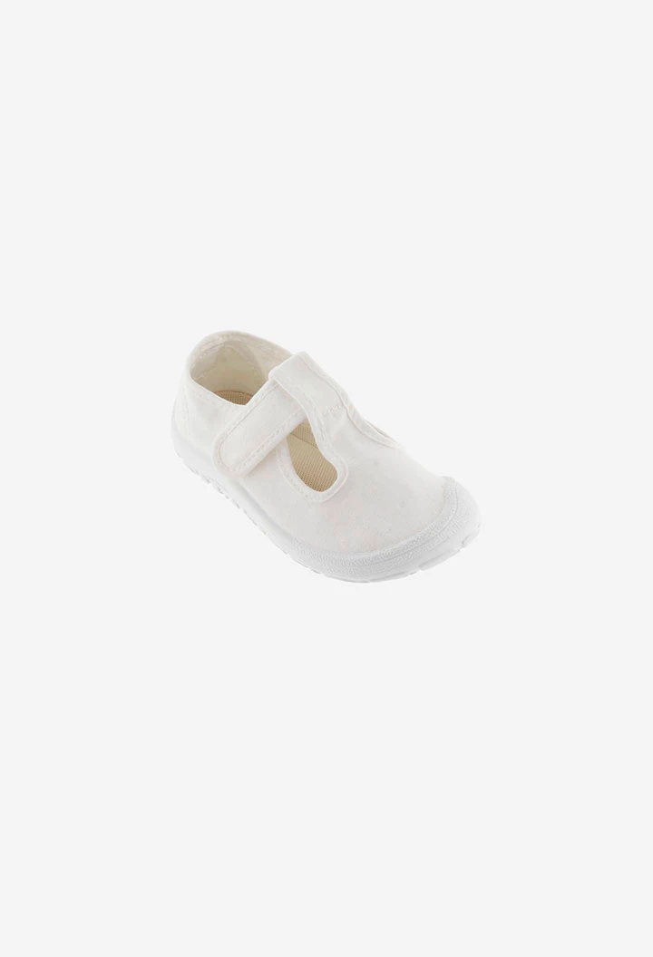 Sandales en toile blanche