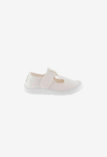 Sandales en toile blanche