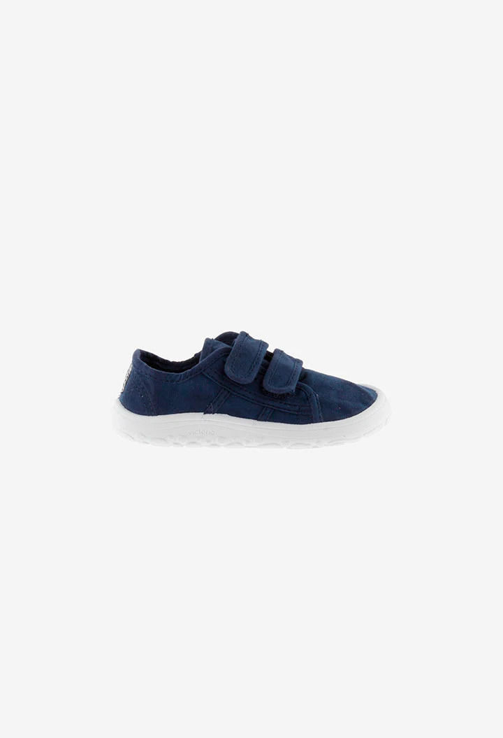 Basket Bosco barefoot canvas in navy blue