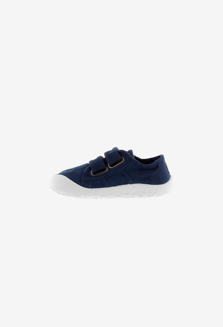 Basket Bosco barefoot canvas in navy blue