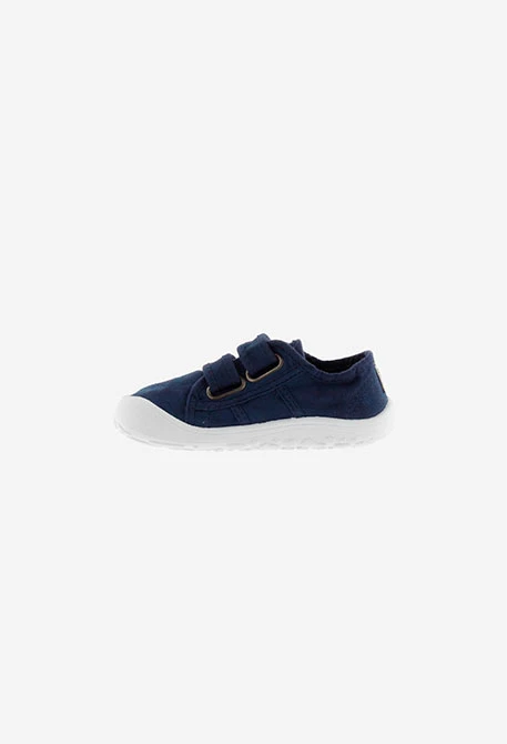 Basket Bosco barefoot canvas in navy blue
