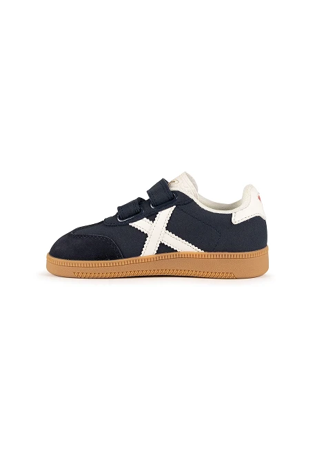 Zapatillas Munich marino con aspa blanca