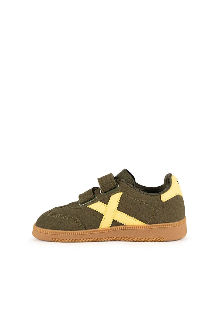 Zapatillas Munich kaki con aspa amarilla