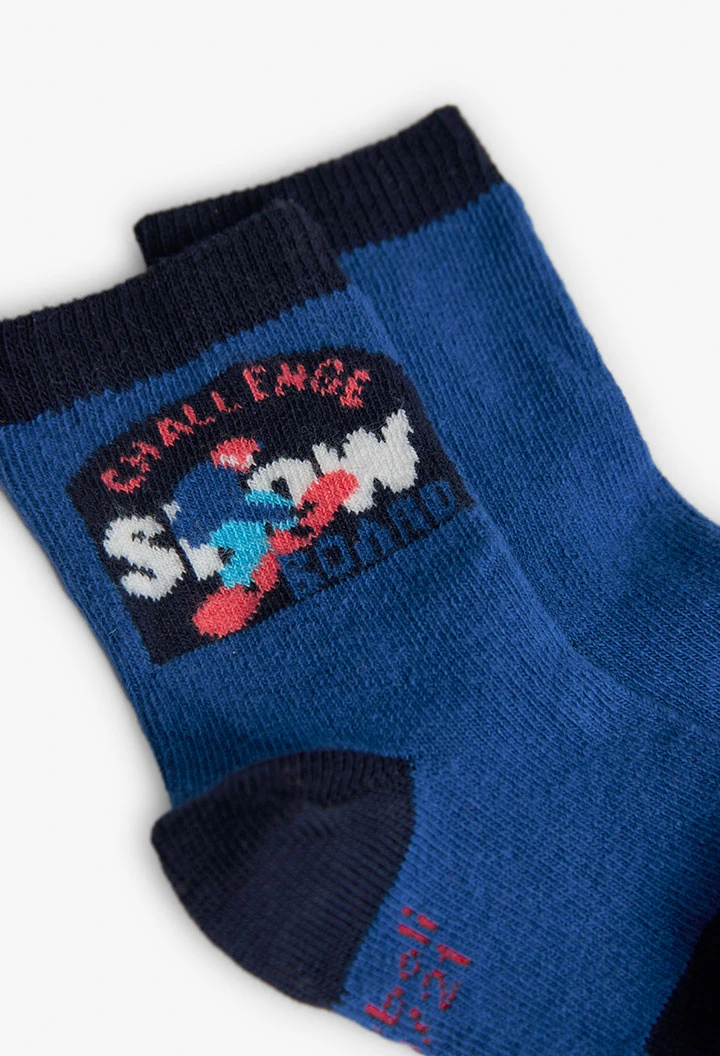 Pack of navy blue socks for baby boy