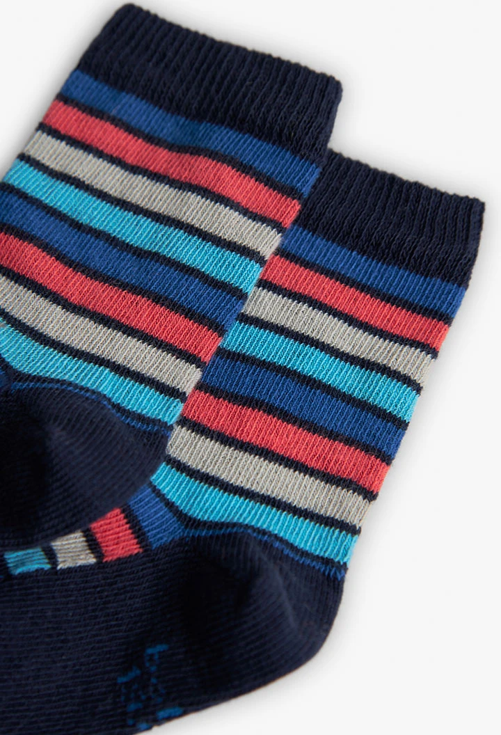 Pack of navy blue socks for baby boy