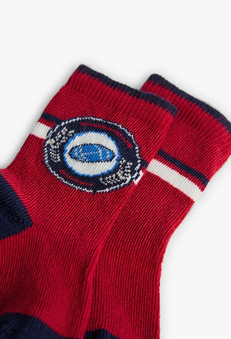 Pack di calzini per neonato maschio in rosso