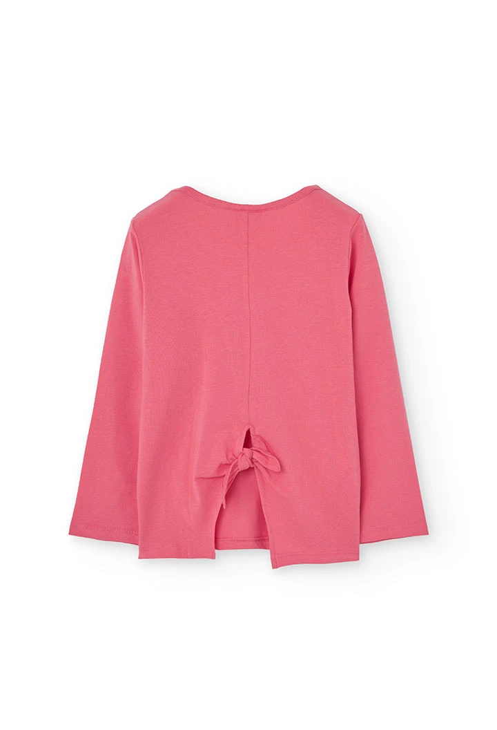 Camisola de malha elástica para menina cor morangos