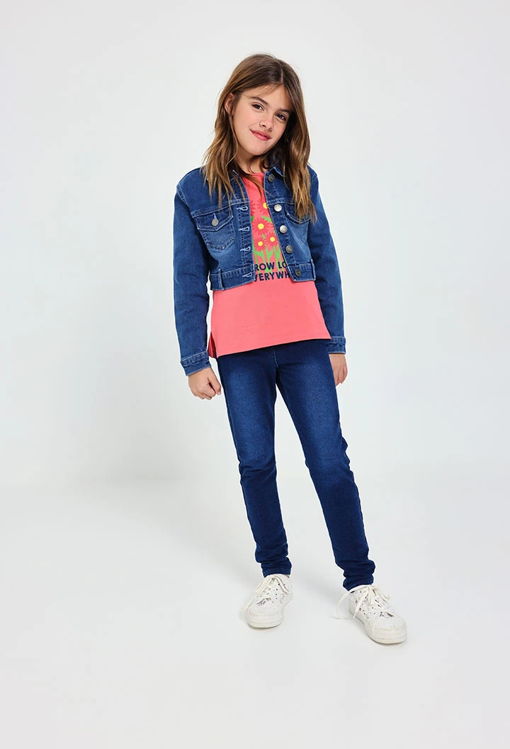 Denimjacke für Mädchen in Blau