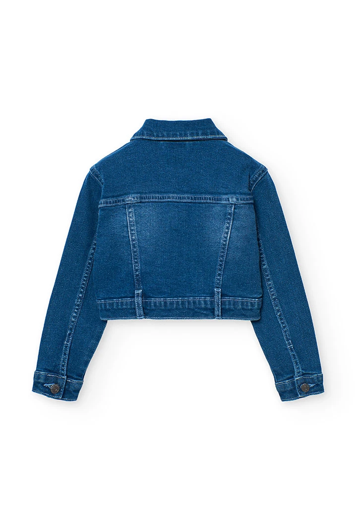 Giacca di jeans per bambina in blu