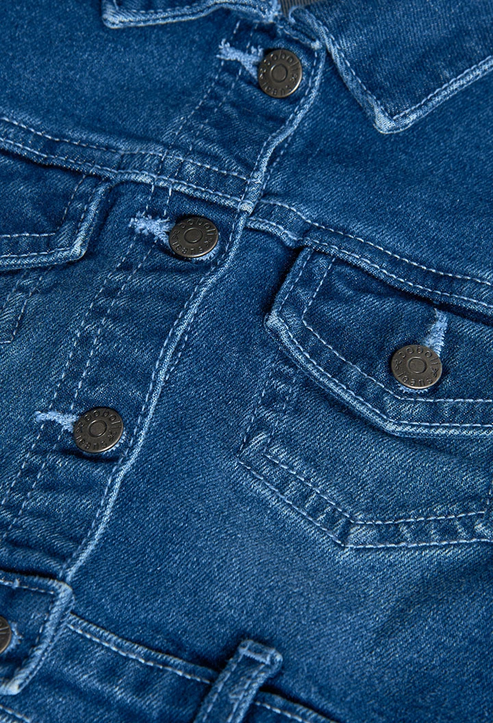 Giacca di jeans per bambina in blu
