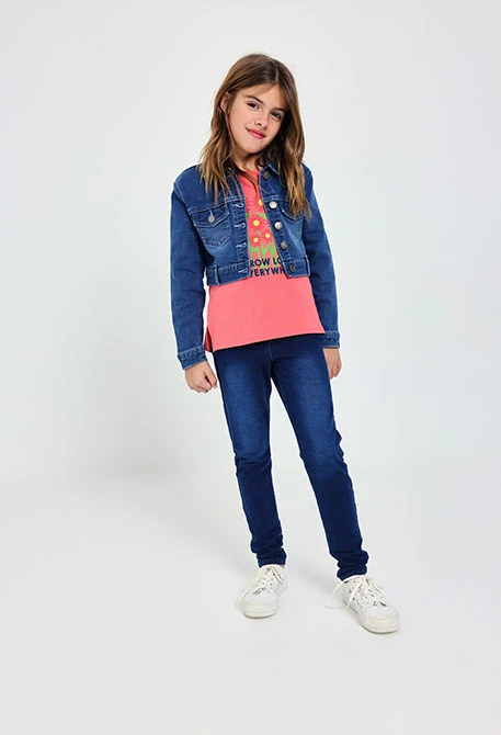 Denimjacke für Mädchen in Blau