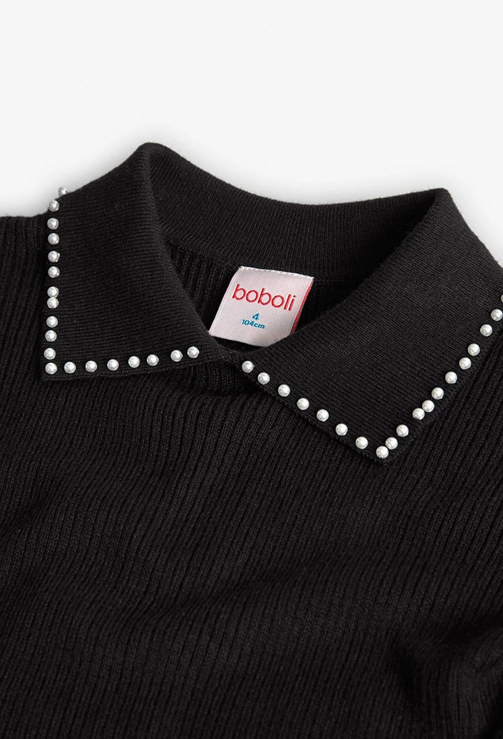 Robe à fleurs noire