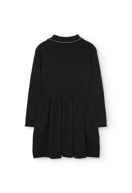 Vestido flores negro