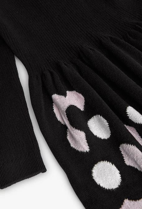 Robe à fleurs noire