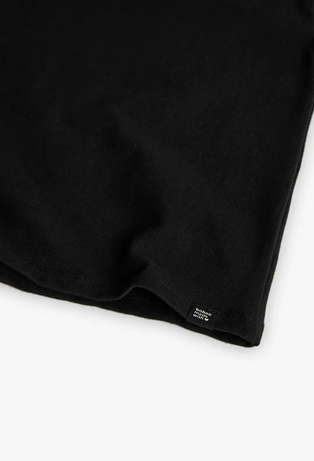 Camiseta niña de punto negro