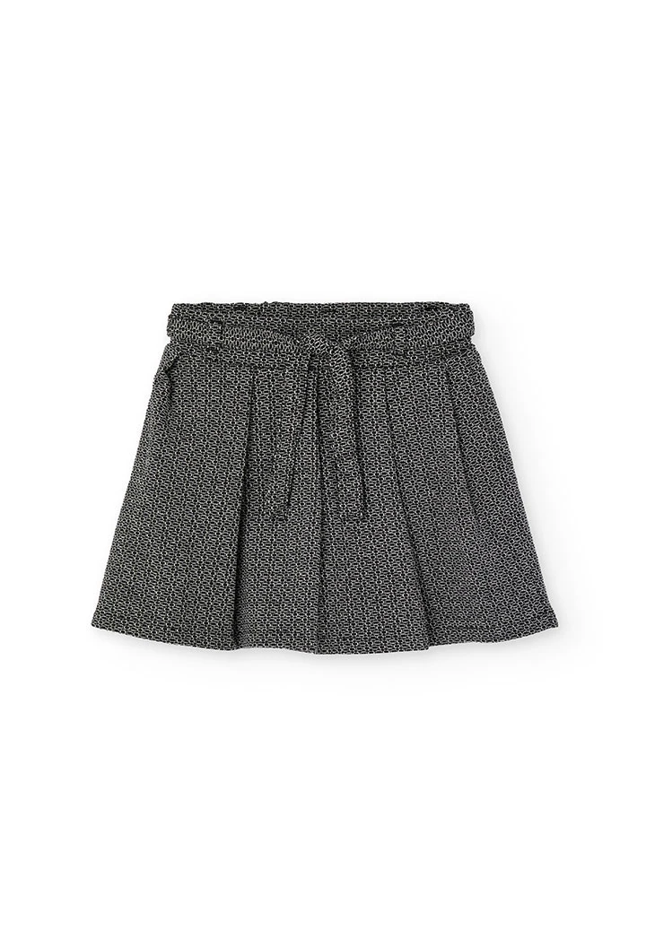 Jupe en maille noire