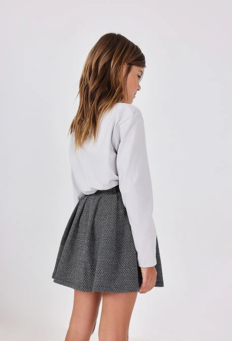 Jupe en maille noire