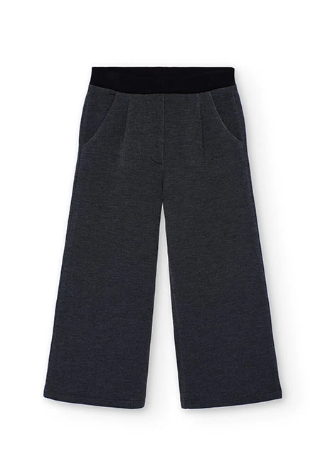 Pantalón niña punto negro