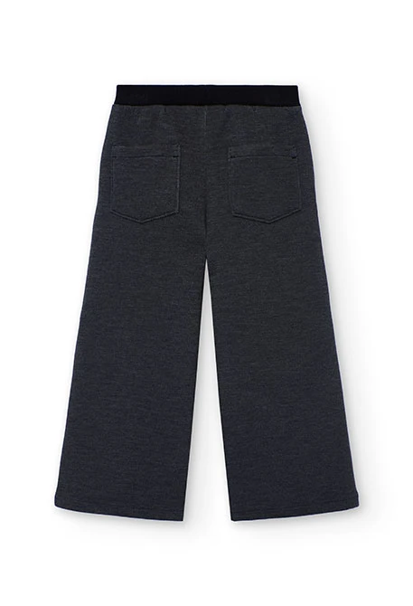 Pantalón niña punto negro