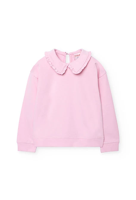 Sudadera de felpa rosa