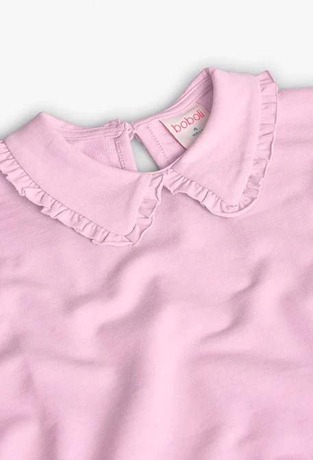 Pink fleece sweatshirt