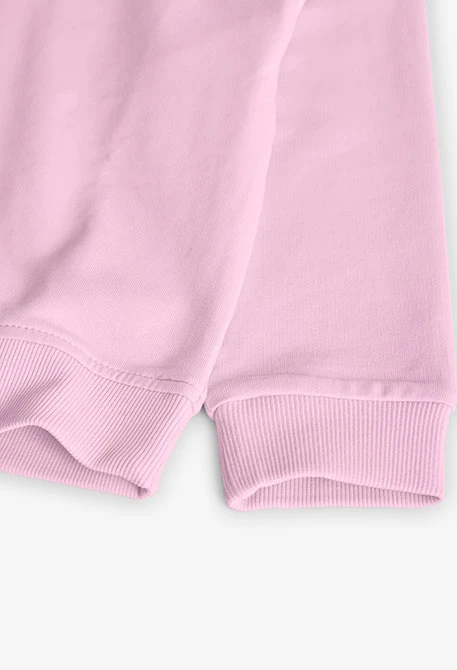 Sudadera de felpa rosa