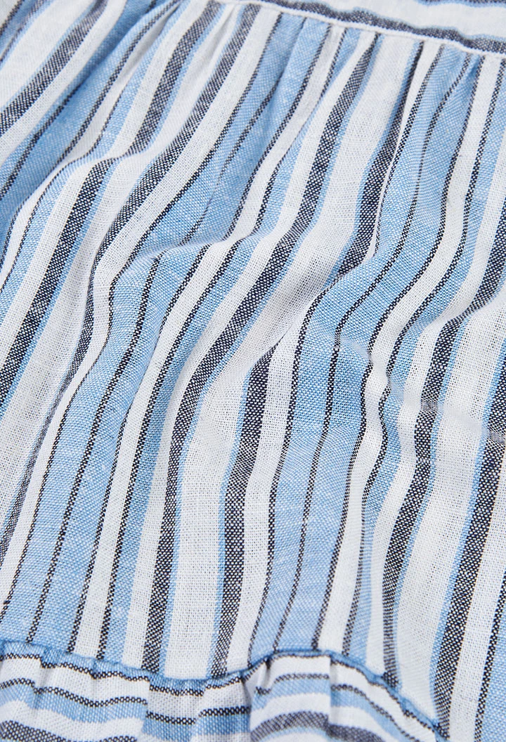 Girl?s striped linen blouse