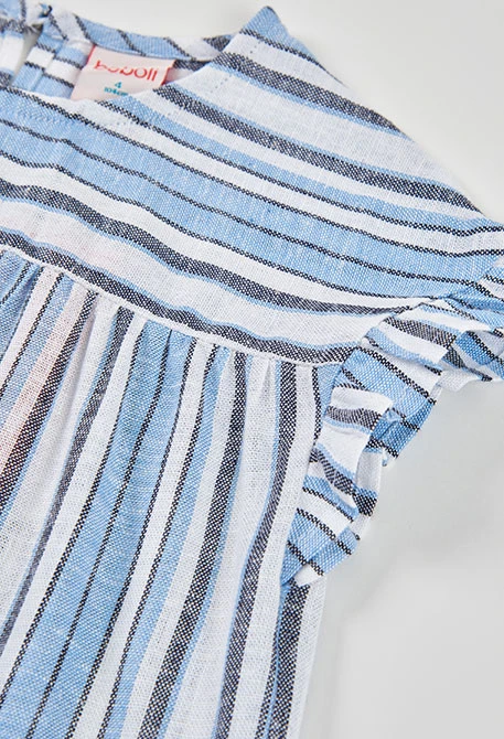 Blusa niña lino rayas