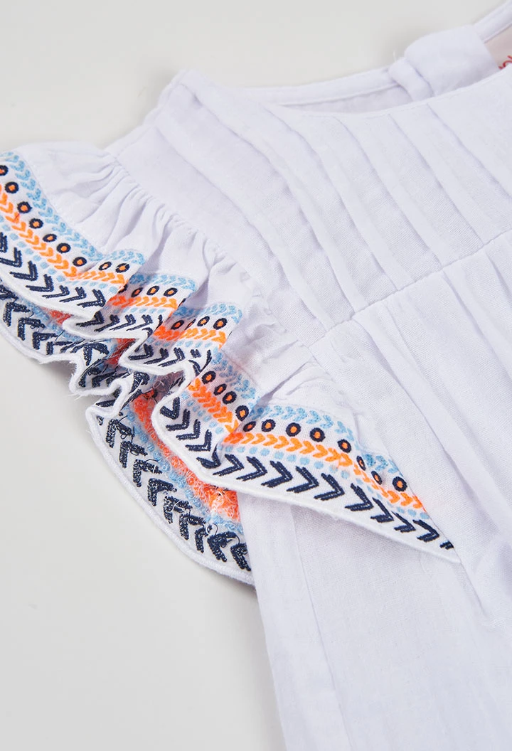 Blouse de fille blanche