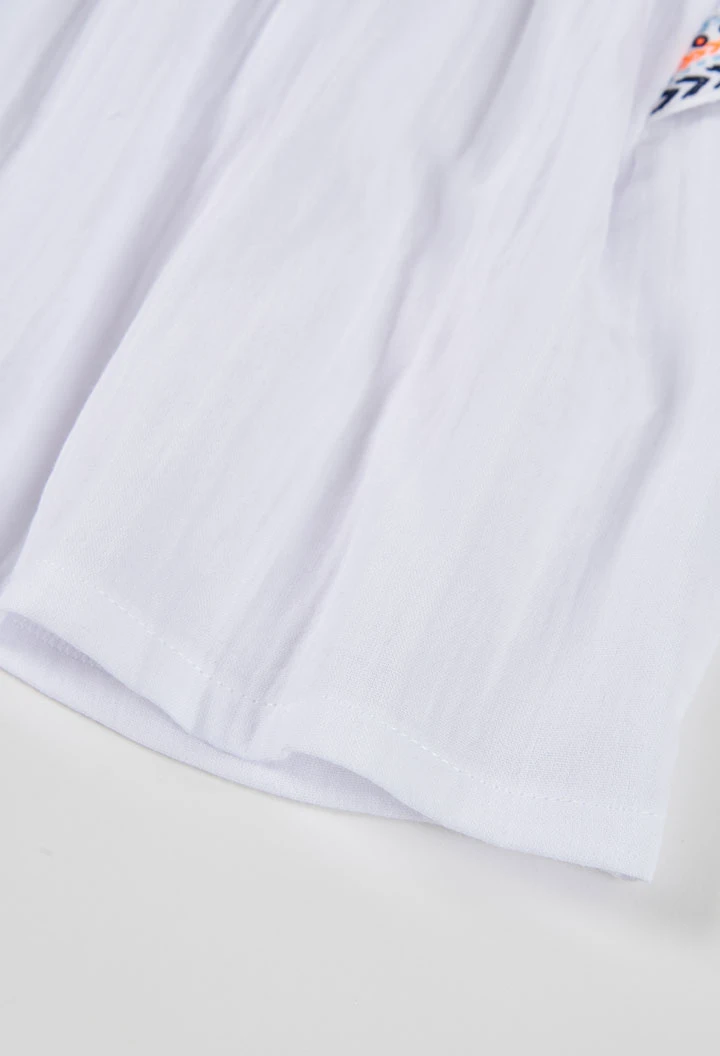 Blusa de menina branca
