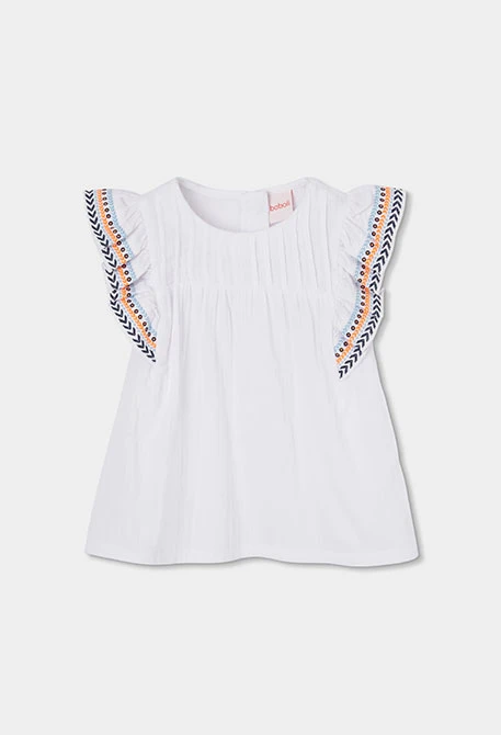 Blusa da bambina bianca