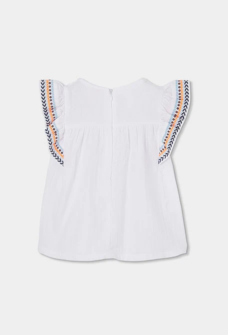 Blusa de menina branca