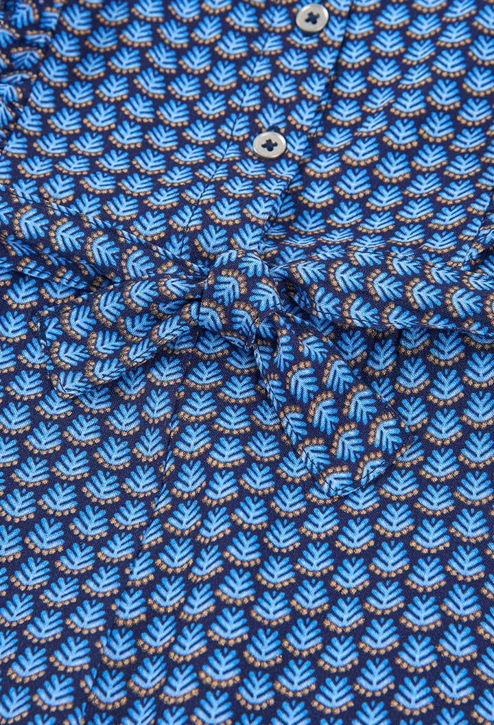 Granota blava estampada