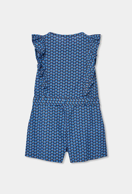 Macacão azul estampado