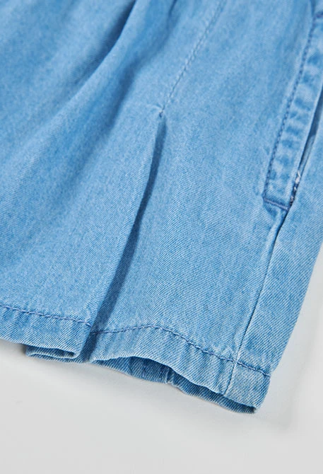 Saia-calção denim bleach