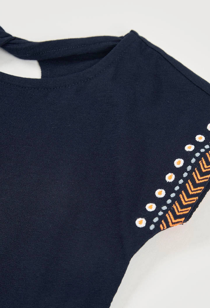 Abito in maglia blu navy