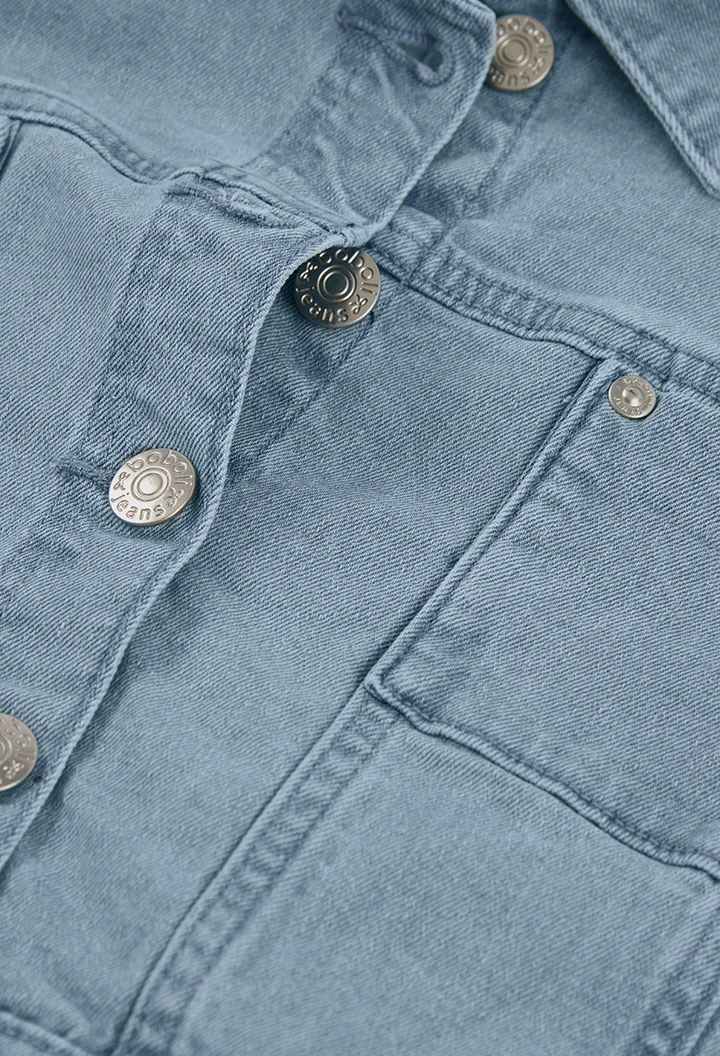 Veste en jean fillette coton délavé