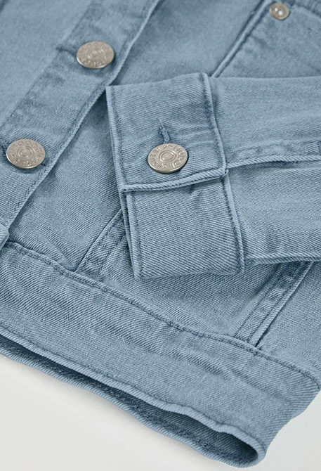 Veste en jean fillette coton délavé
