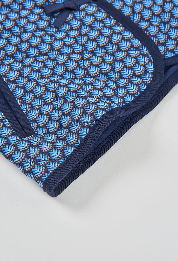 Mädchen-Jacke mit blauem Druck